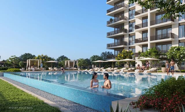 Vista Ridge swimming pool with landscaped surroundings