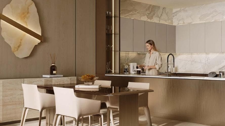 Contemporary Binghatti Wraith kitchen