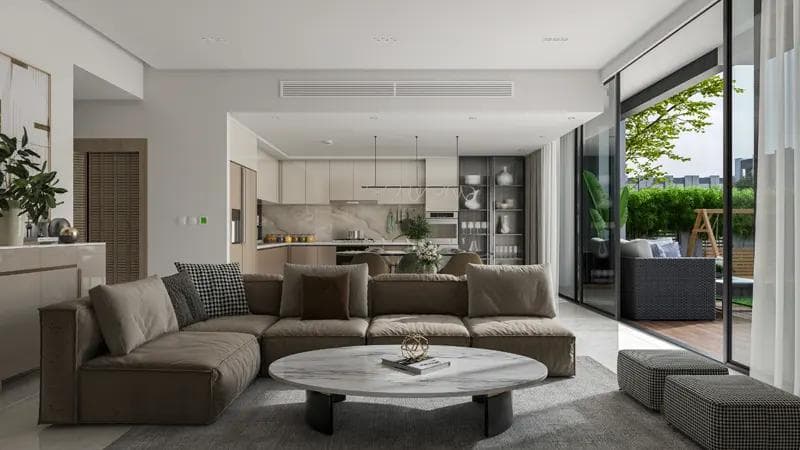 Living space at Reportage Village 1 by Reportage