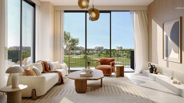 open-plan living area featuring bright interiors