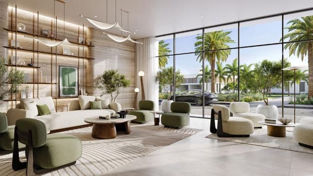 Elegant Golf Fields residential lobby featuring high-end interior design