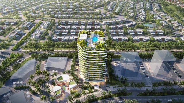 Location of Forest City Tower II in Dubai Land Residence Complex (DLRC), Dubailand