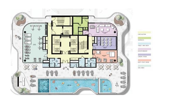 Roof Floor PlaAzha Millennium Residences rooftop floor plann
