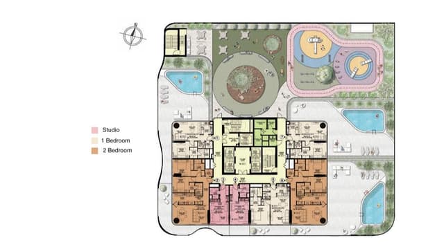 Azha Millennium Residences first floor plan