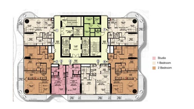 Azha Millennium Residences second floor plan