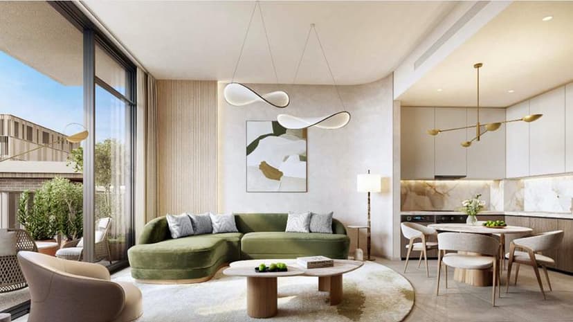 Interior design of an apartment at Arancia Yards 2