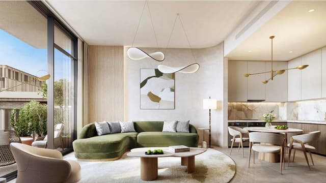 Interior design of an apartment at Arancia Yards 2