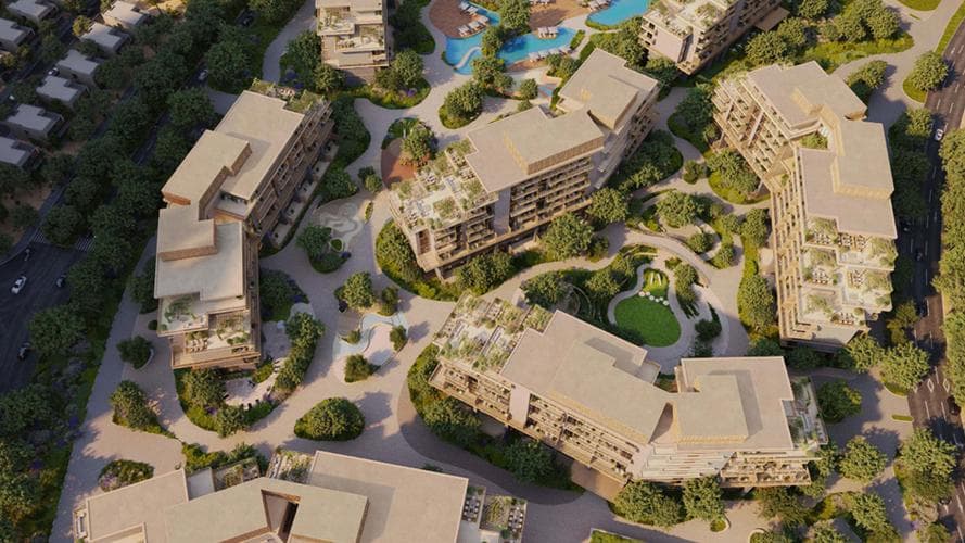 Mediterranean-inspired facade of Arancia Yards 2 by Beyond Developments