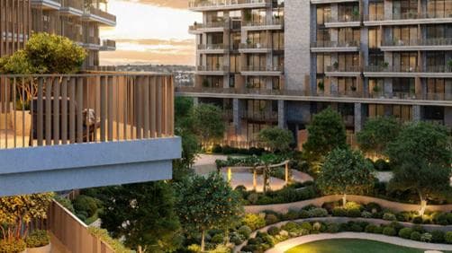 Green Spine and landscaped open spaces at Arancia Yards 2