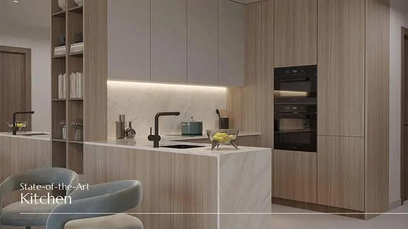 Living space at Enaya Residences by DV8