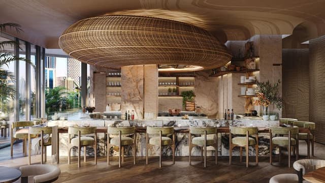 Indoor area at Eywa Residences by R. evolution in Business Bay