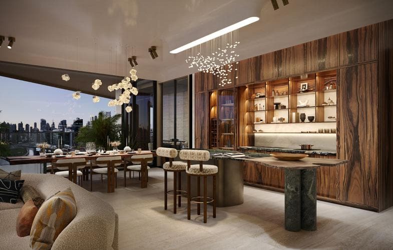Living space at Eywa Residences by R. evolution