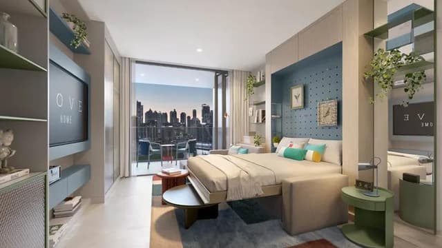 Living space at Rove Home by IRTH