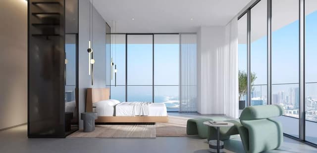 Building design at W Residences in Dubai Marina
