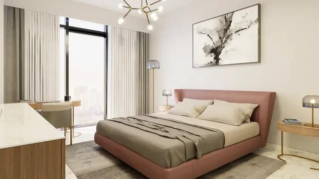 Indoor area at Avenue Residence 6 by Nabni in Al Furjan