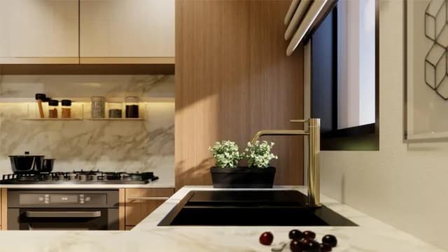 Building design at Avenue Residence 6 in Al Furjan