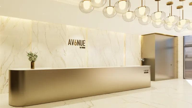 Living space at Avenue Residence 6 by Nabni