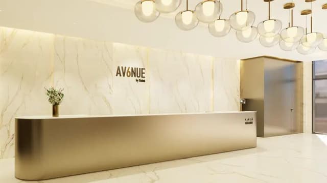 Living space at Avenue Residence 6 by Nabni