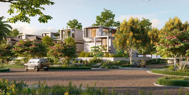 Front entrance at The Acres in Dubailand