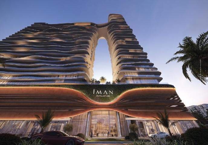 Room design at One Sky Park by Iman Developers