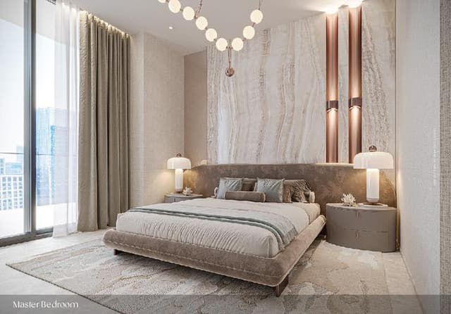 Building design at One Sky Park in JVC (Jumeirah Village Circle)