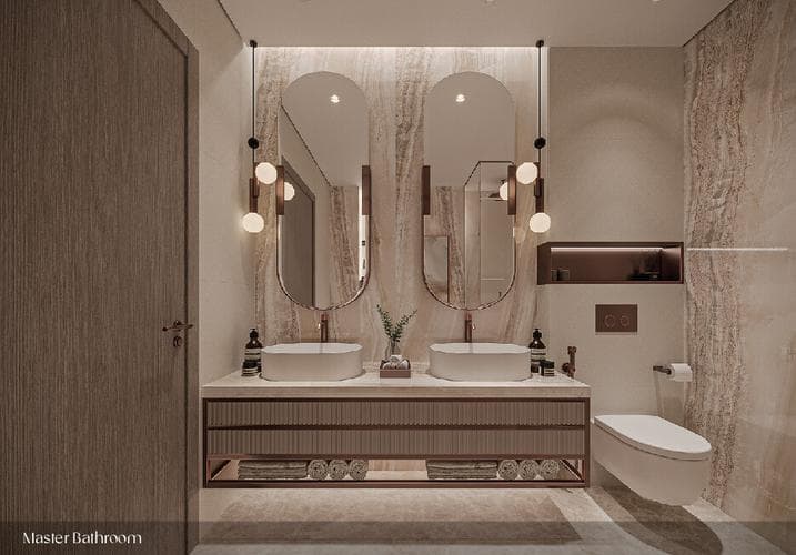 Living space at One Sky Park by Iman Developers