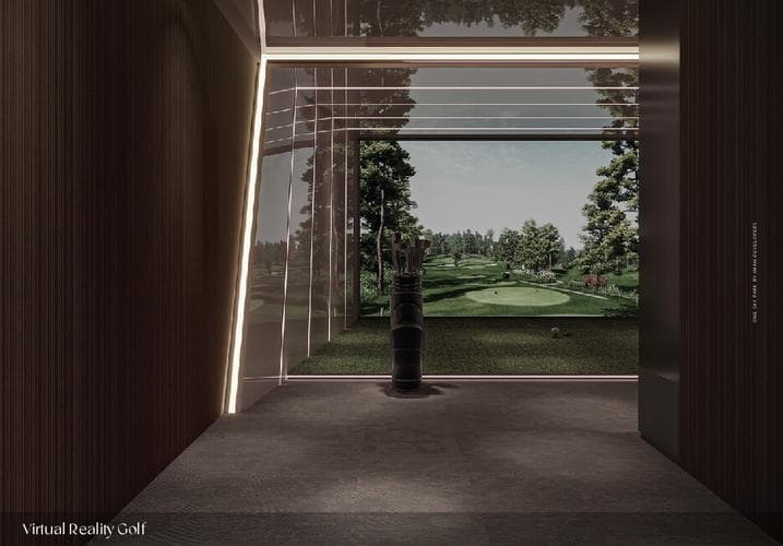 Front entrance at One Sky Park by Iman Developers