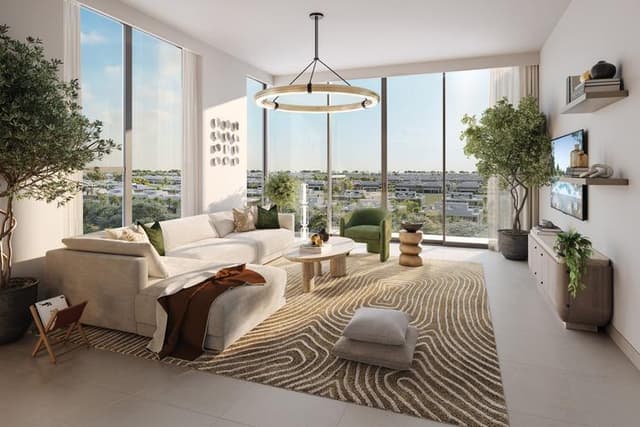 Building facade at Golf Hillside by Emaar Properties in Dubai Hills Estate